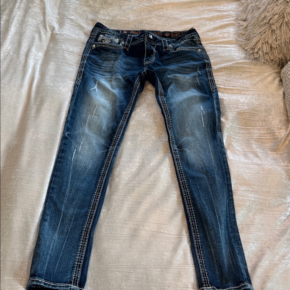 Rock Revival Dark Blue Boot Cut Jeans
